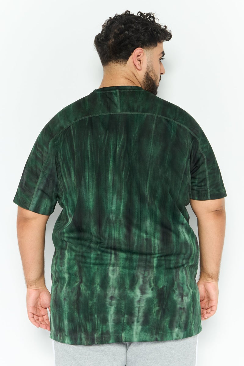 Adidas تي شيرت تدريب بأكمام قصيرة للرجال، رياضي، أخضر داكن - Image 4